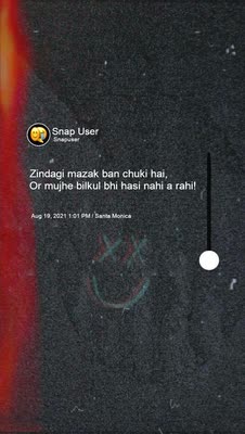 Snapchat Lens Tile Image for Shayari Tweets K2